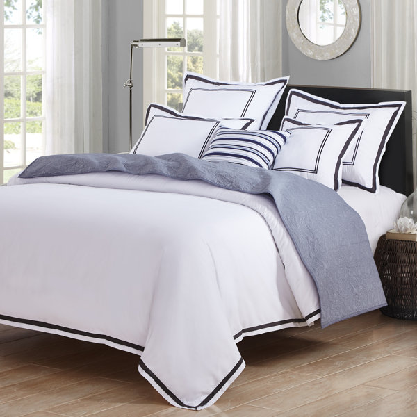 Luxe Home Collections Hotel Linen 3 Piece Duvet Set & Reviews Wayfair